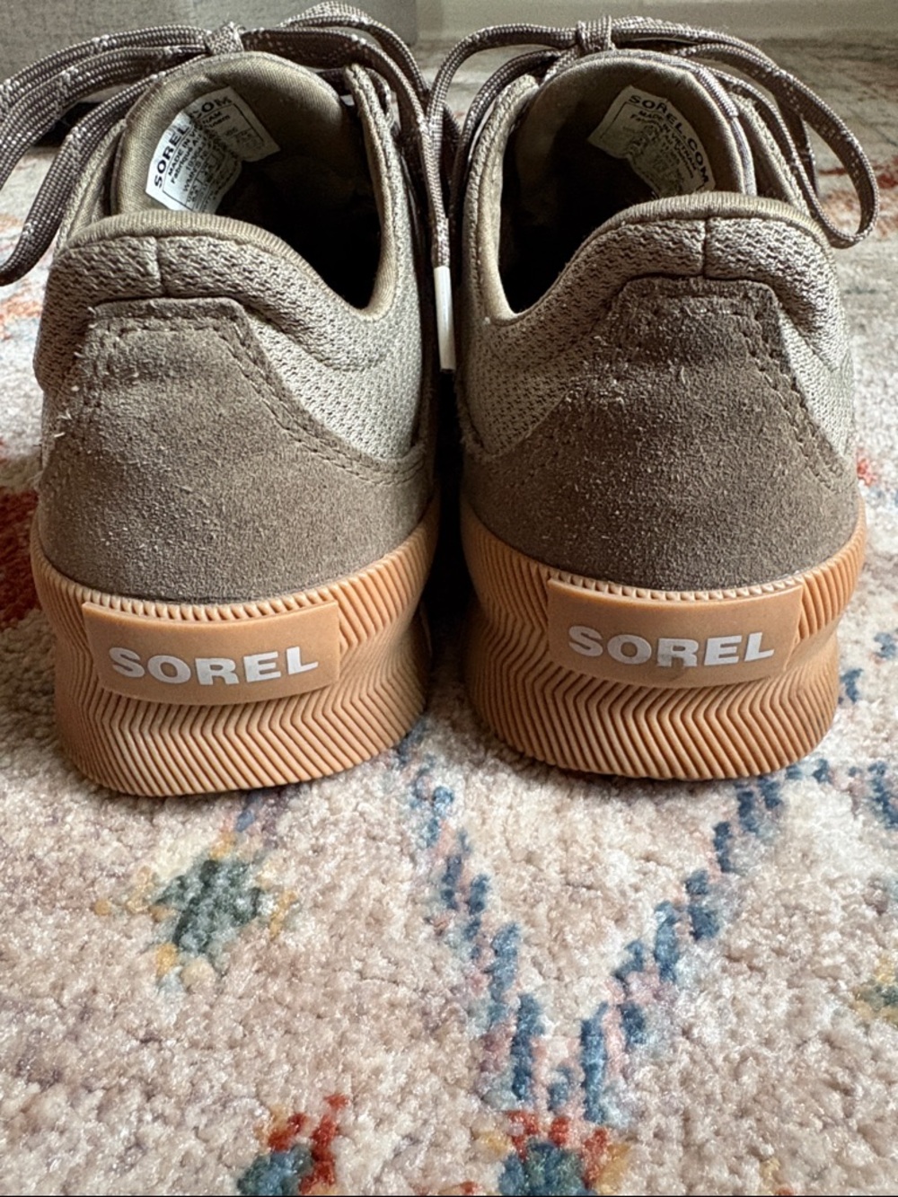 Sorel Out N About Plus Lace Sneaker Green 6.5 - Picture 8 of 10
